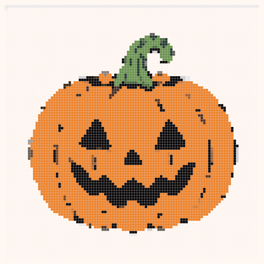 Aperçu de la grille Citrouille d'Halloween
